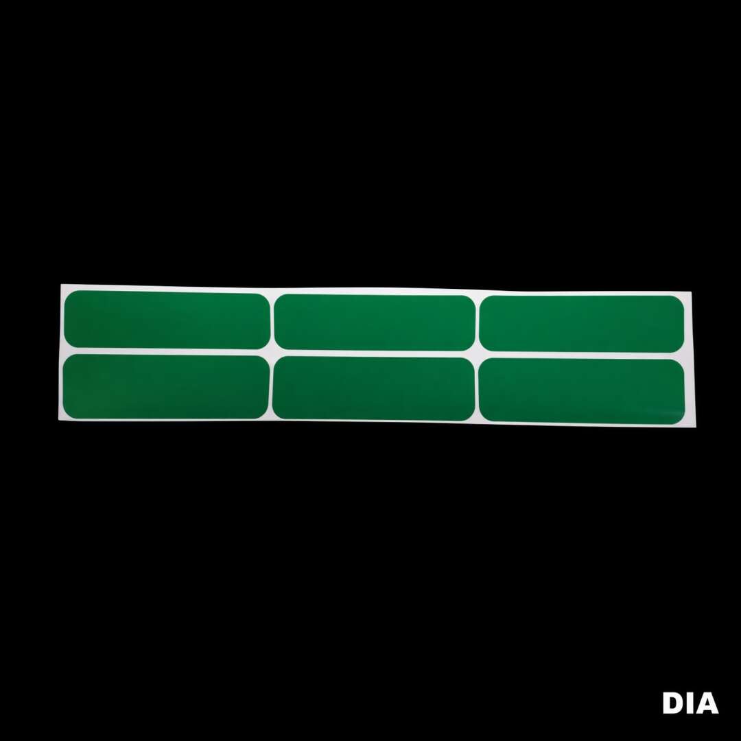 Kit Adesivo Refletivo p/ Capacete Moto - VERDE