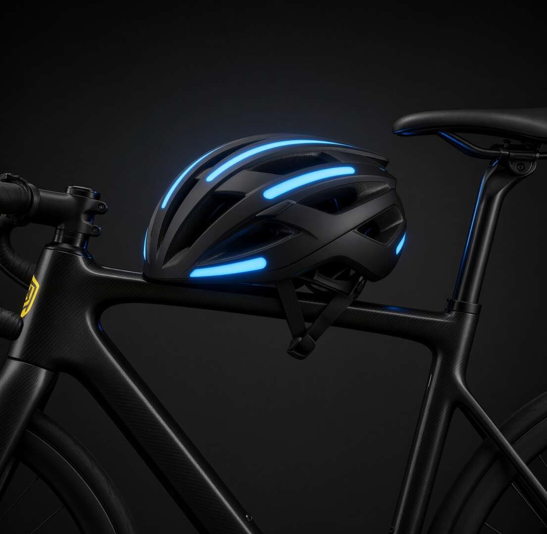 Kit Adesivo Refletivo Friso para Roda e Capacete – AZUL - Imagem 5