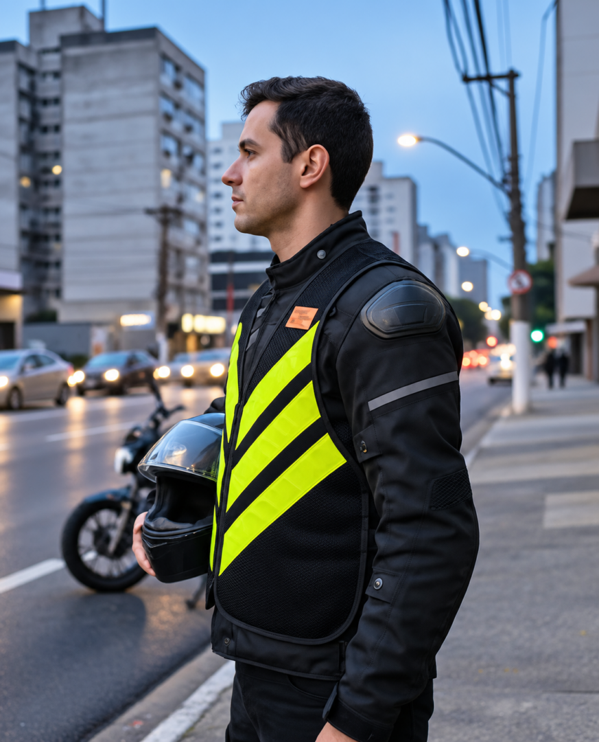 Colete Refletivo para Motoboy CONTRAN - Imagem 3