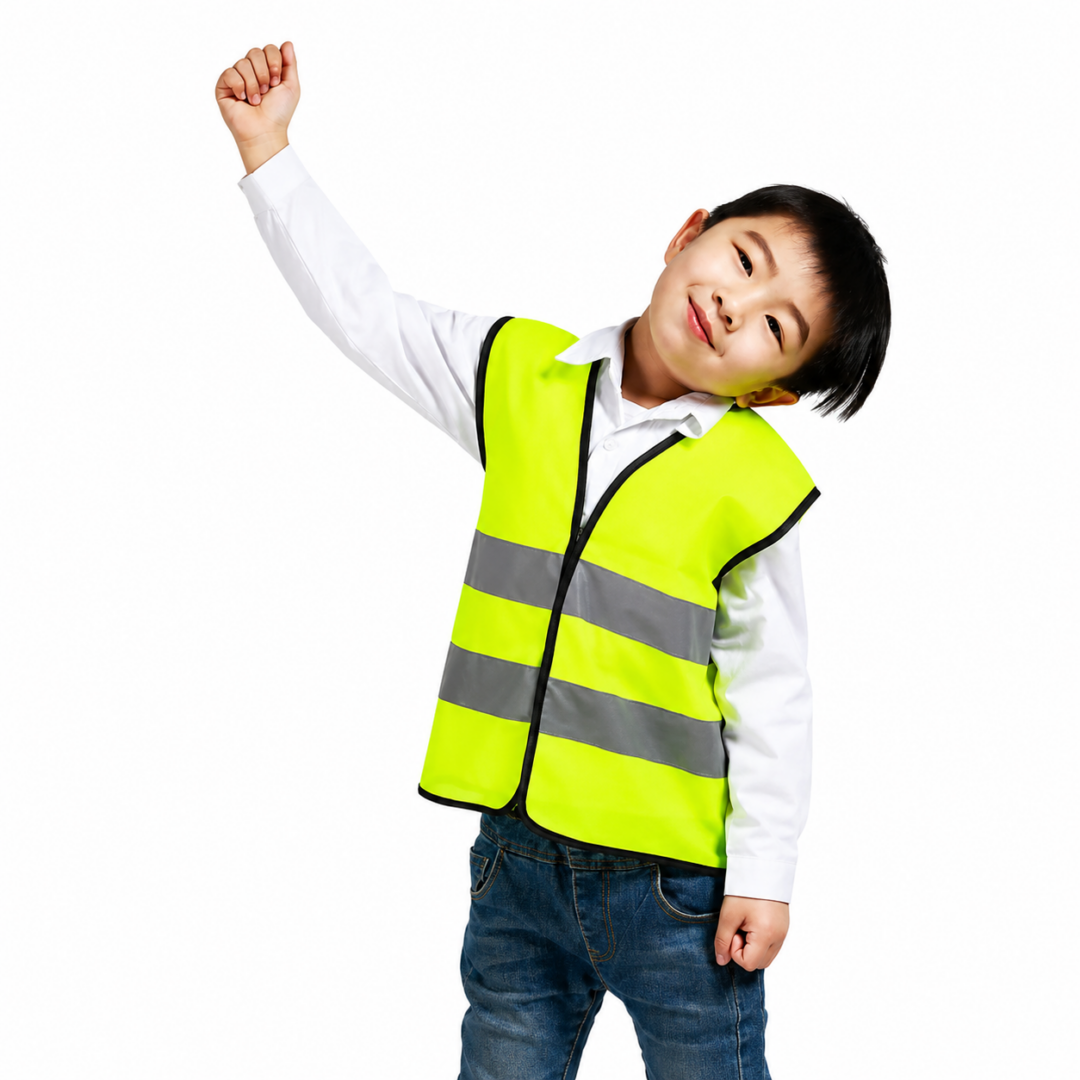 Colete Refletivo INFANTIL Amarelo Fluorescente - Imagem 3