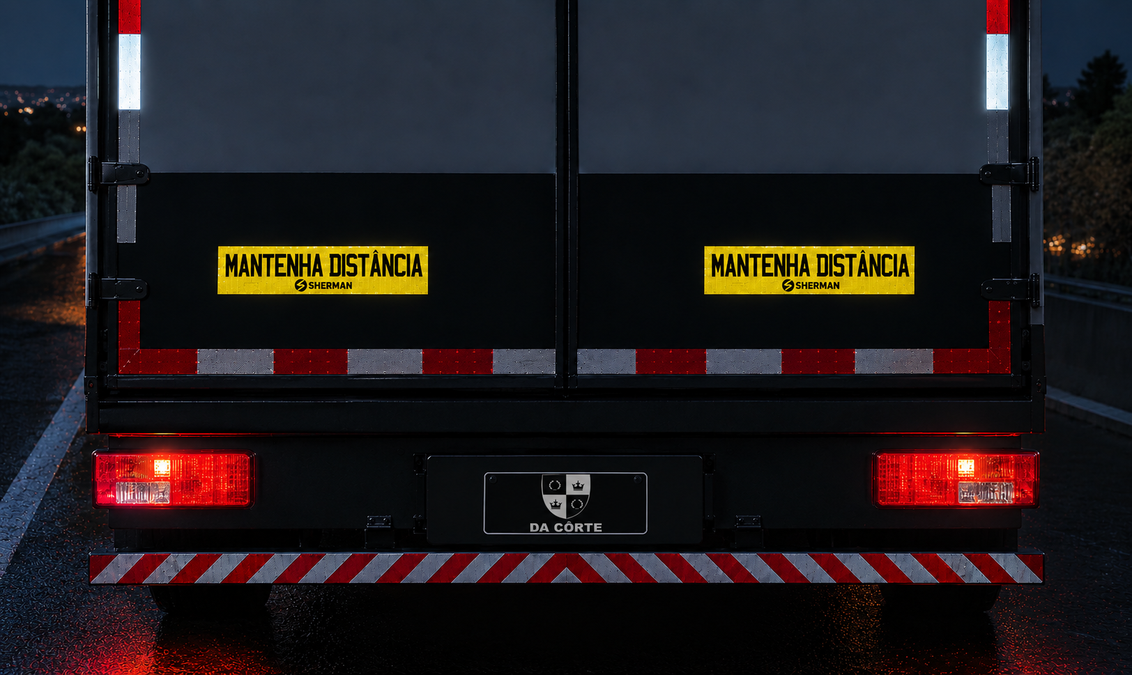 Adesivo Refletivo MANTENHA a DISTÂNCIA - Imagem 2