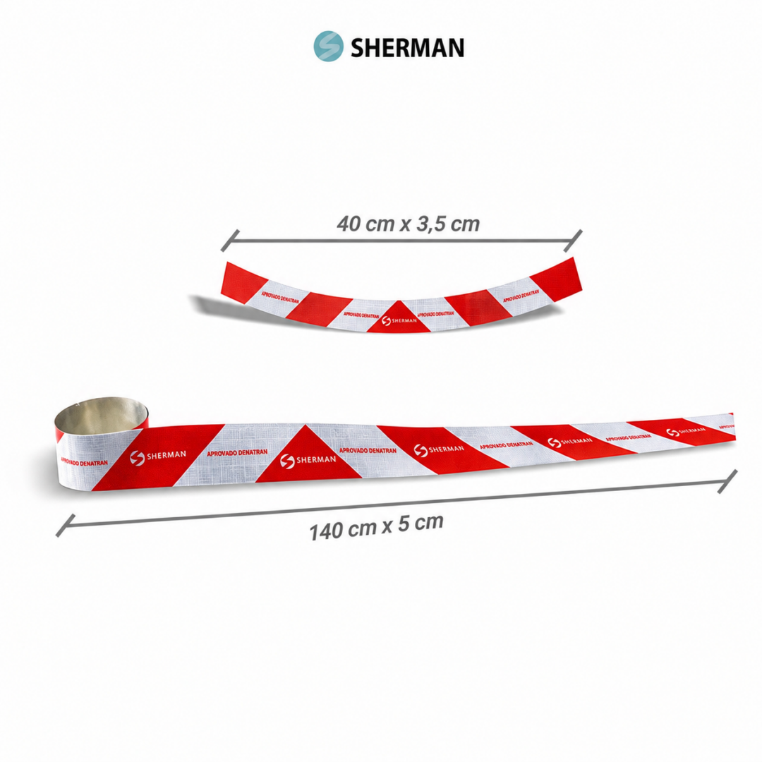 Kit de Faixas Refletivas para Motoboy - SHERMAN