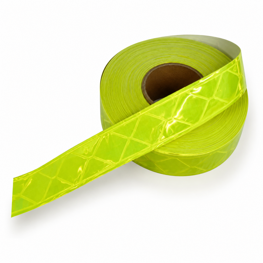ROLO Tecido PVC Refletivo Fluorescente - 5cm x 45,72m