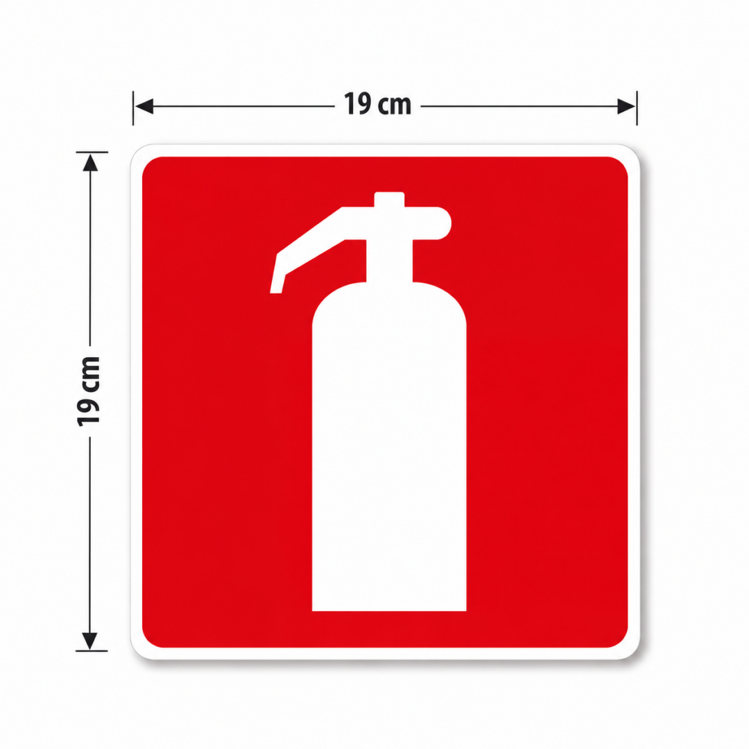PLACA FOTOLUMINESCENTE P/ EXTINTOR – E5