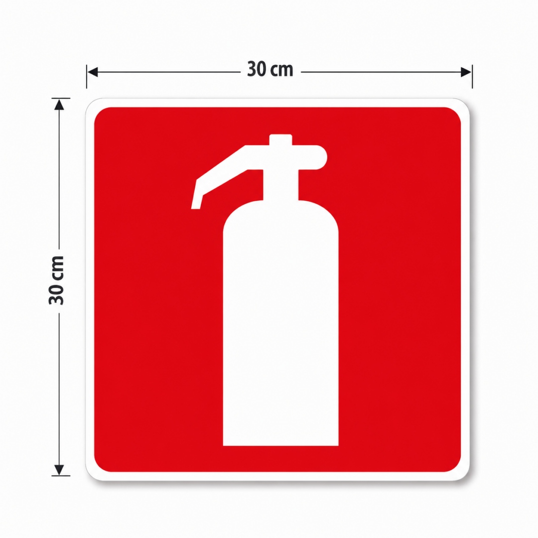 PLACA FOTOLUMINESCENTE P/ EXTINTOR – E5