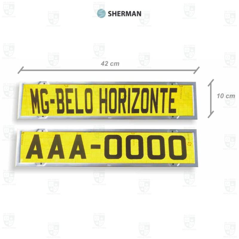 Kit Faixa Ouro - SHERMAN (com placa de alumínio)