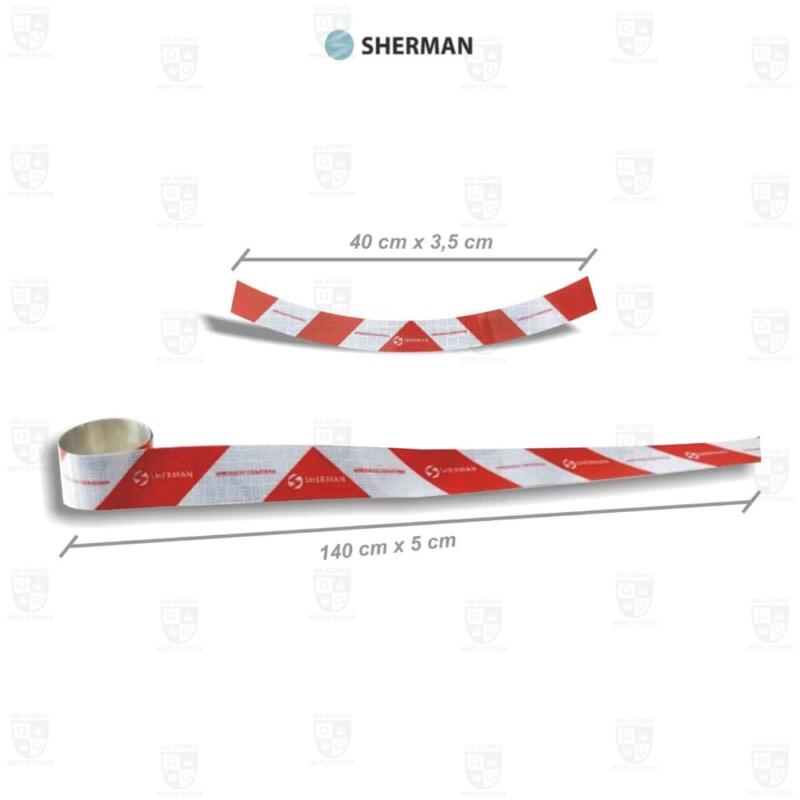 Kit de Faixas Refletivas para Motoboy - SHERMAN