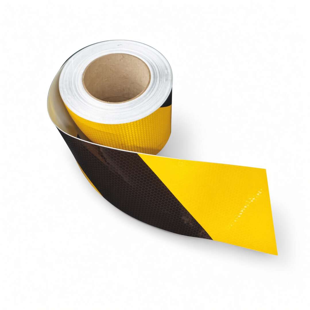 ROLO Adesivo Refletivo Grau Comercial Prismático ZEBRADO (TIPO COLMÉIA) - 10cm x 25m