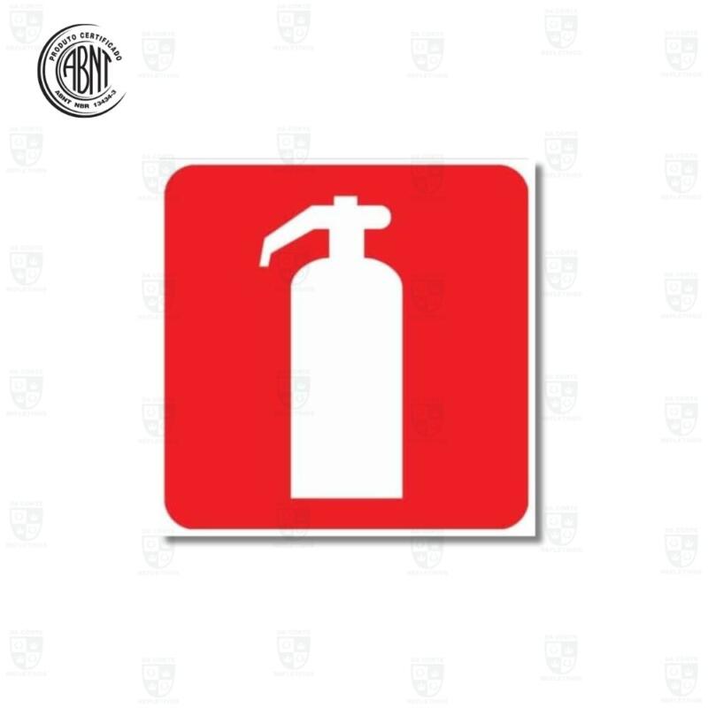 PLACA FOTOLUMINESCENTE P/ EXTINTOR – E5