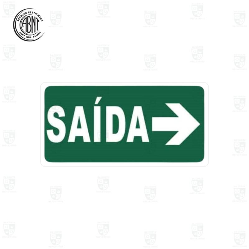 PLACA FOTOLUMINESCENTE SAÍDA – M11 D