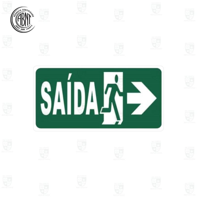 PLACA FOTOLUMINESCENTE SAÍDA – S13 D