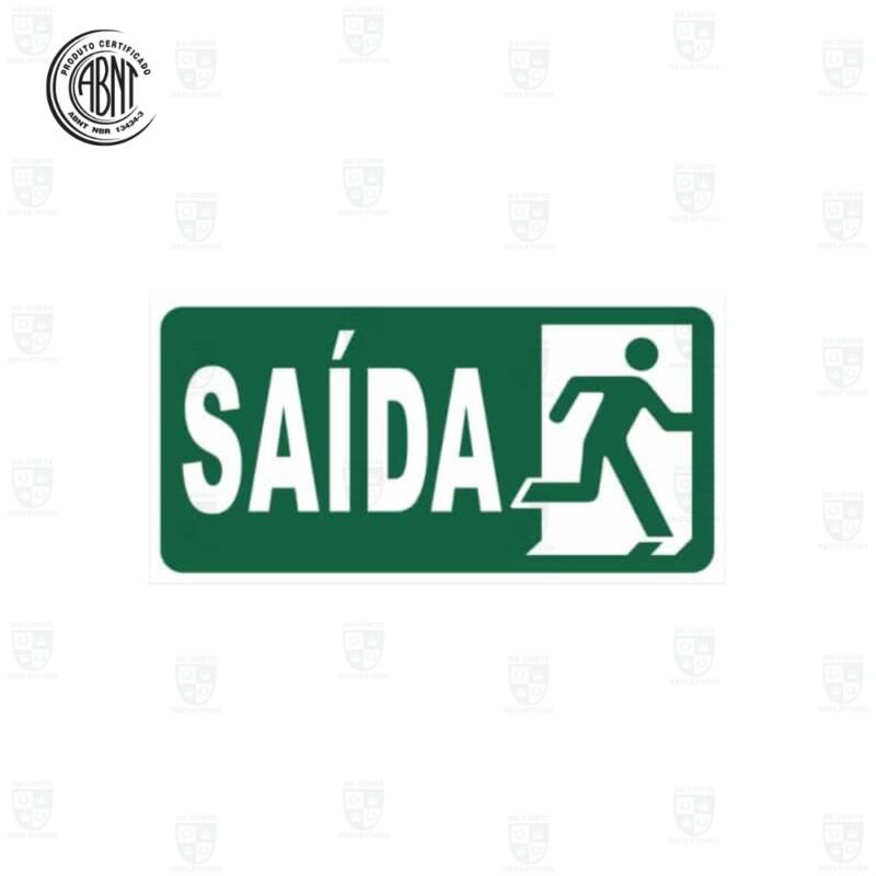 PLACA FOTOLUMINESCENTE SAÍDA – S14 D