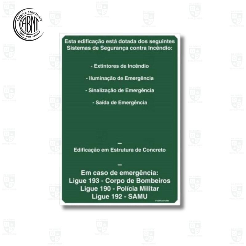 PLACA FOTOLUMINESCENTE – M1