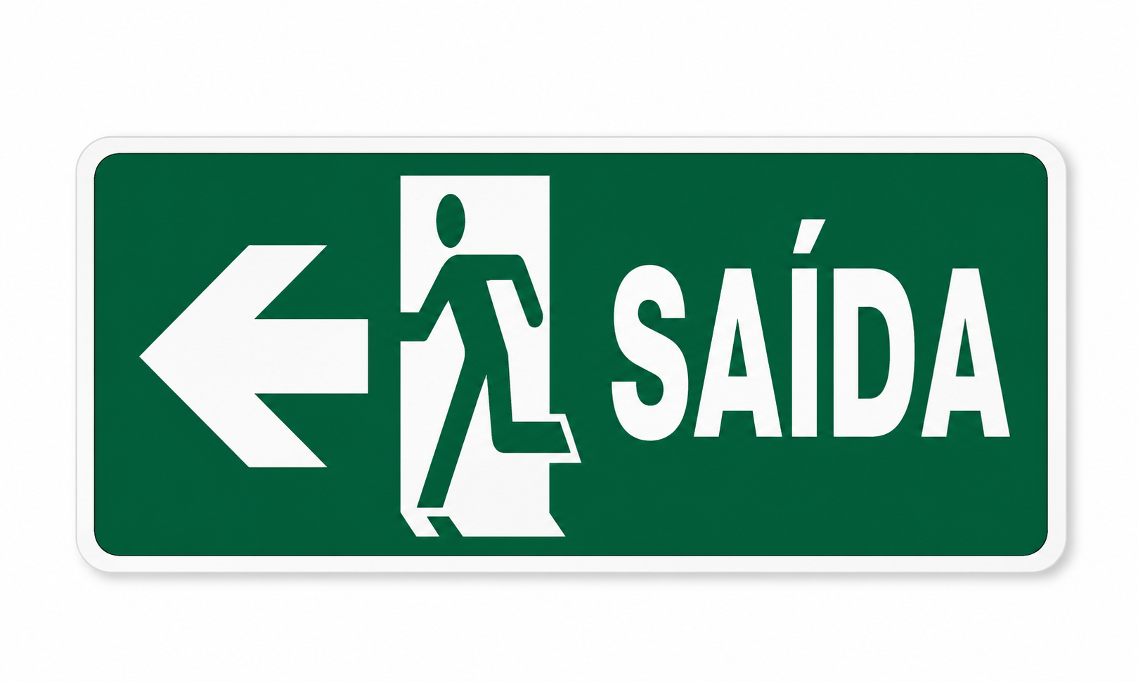 PLACA FOTOLUMINESCENTE SAÍDA – S13 E