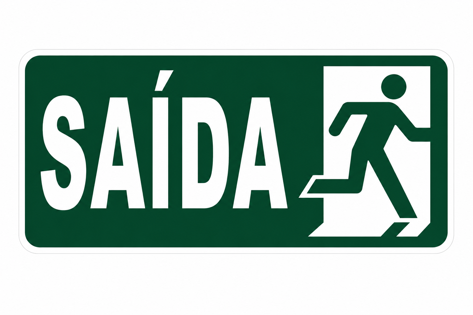 PLACA FOTOLUMINESCENTE SAÍDA – S14 D
