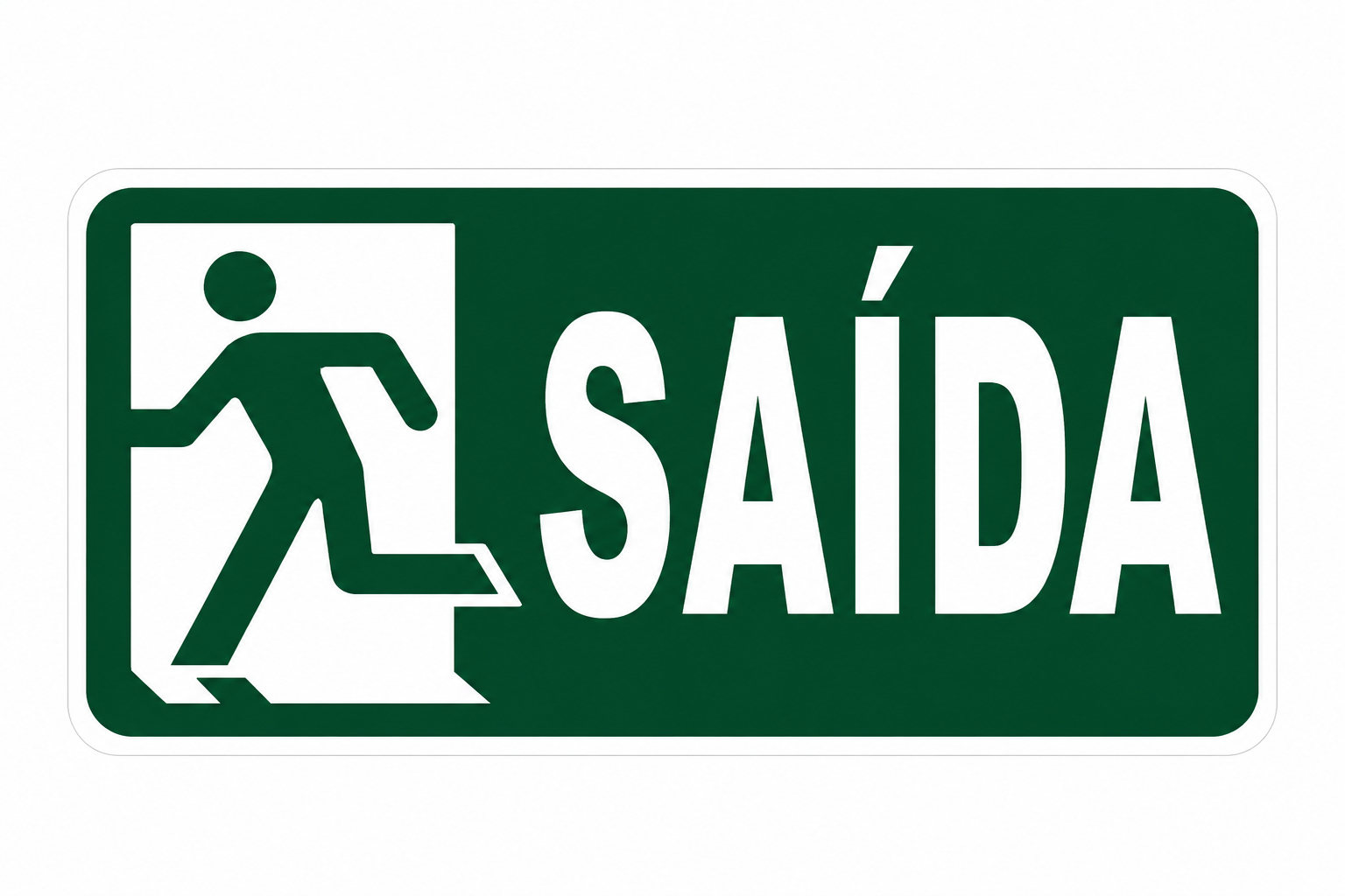 PLACA FOTOLUMINESCENTE SAÍDA – S14 E