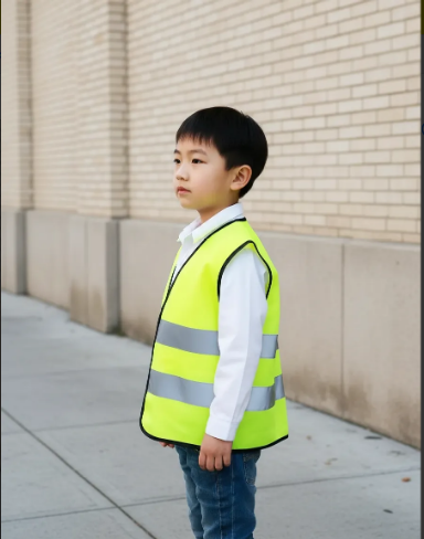 Colete Refletivo INFANTIL Amarelo Fluorescente - Imagem 5