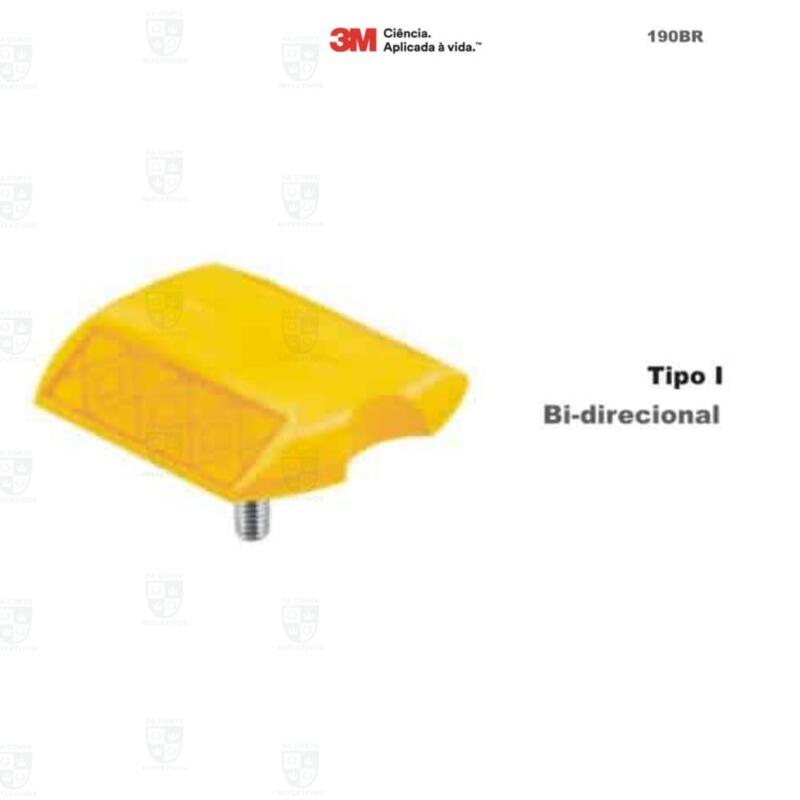 Tacha Refletiva Tipo I Amarela Bi-direcional – 3M™ do Brasil (HB004492086) - Imagem 2