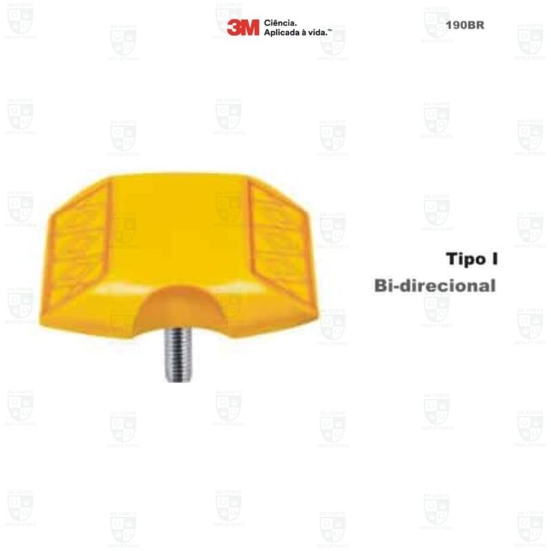 Tacha Refletiva Tipo I Amarela Bi-direcional – 3M™ do Brasil (HB004492086)