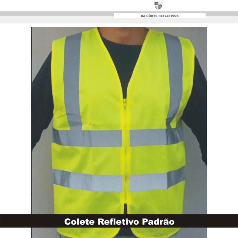 Colete de Segurança Refletivo Amarelo Fluorescente