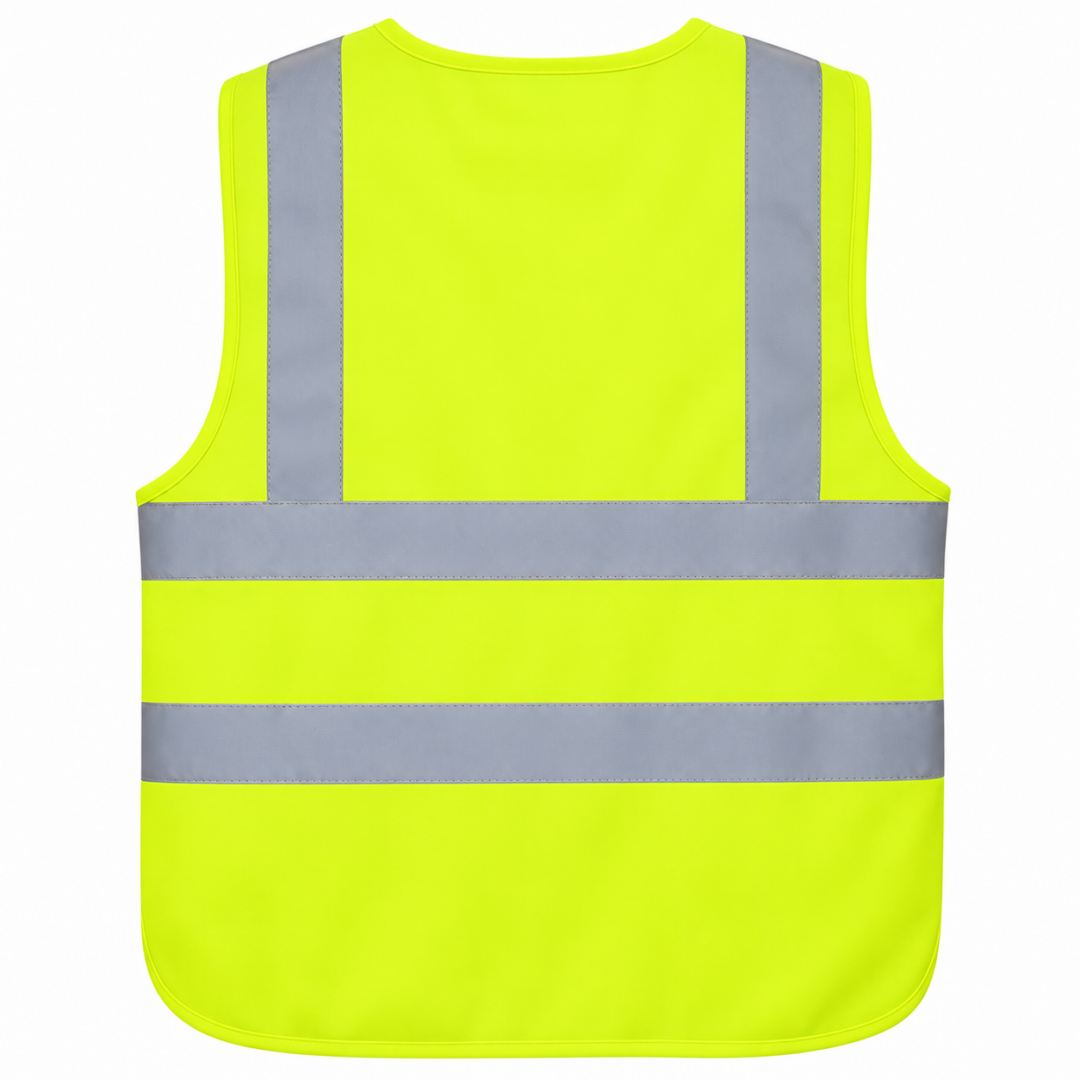 Colete de Segurança Refletivo COM BOLSO Amarelo Fluorescente - Imagem 2