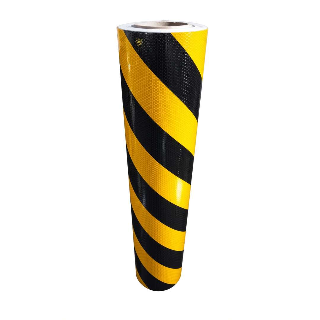 ROLO Adesivo Refletivo Grau Comercial Prismático ZEBRADO (TIPO COLMÉIA) - 62cm x 25m