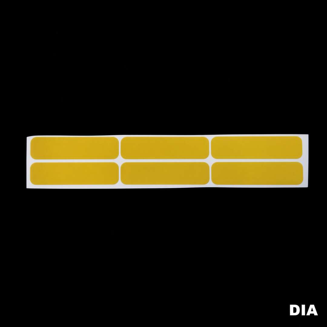 Kit Adesivo Refletivo p/ Capacete Moto - AMARELO