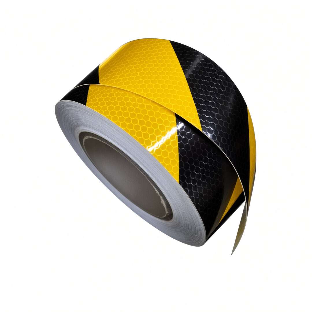 ROLO Adesivo Refletivo Grau Comercial Prismático ZEBRADO (TIPO COLMÉIA) - 5cm x 25m