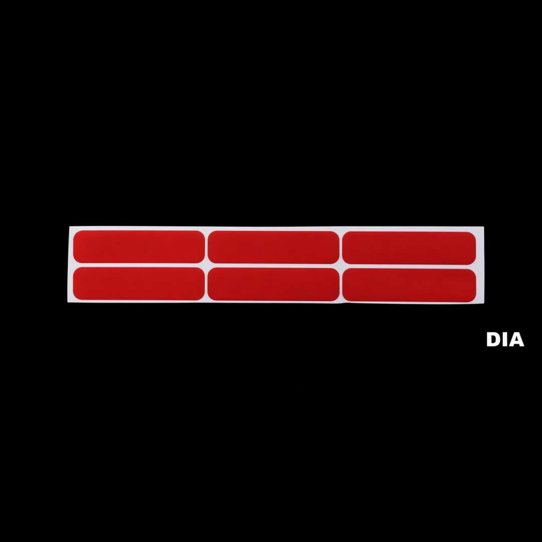 Kit Adesivo Refletivo p/ Capacete Moto - VERMELHO