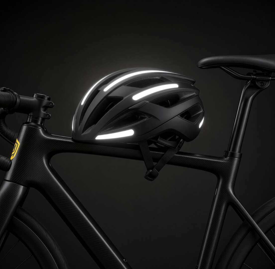 Kit Adesivo Refletivo Friso para Roda e Capacete – BRANCO - Imagem 5