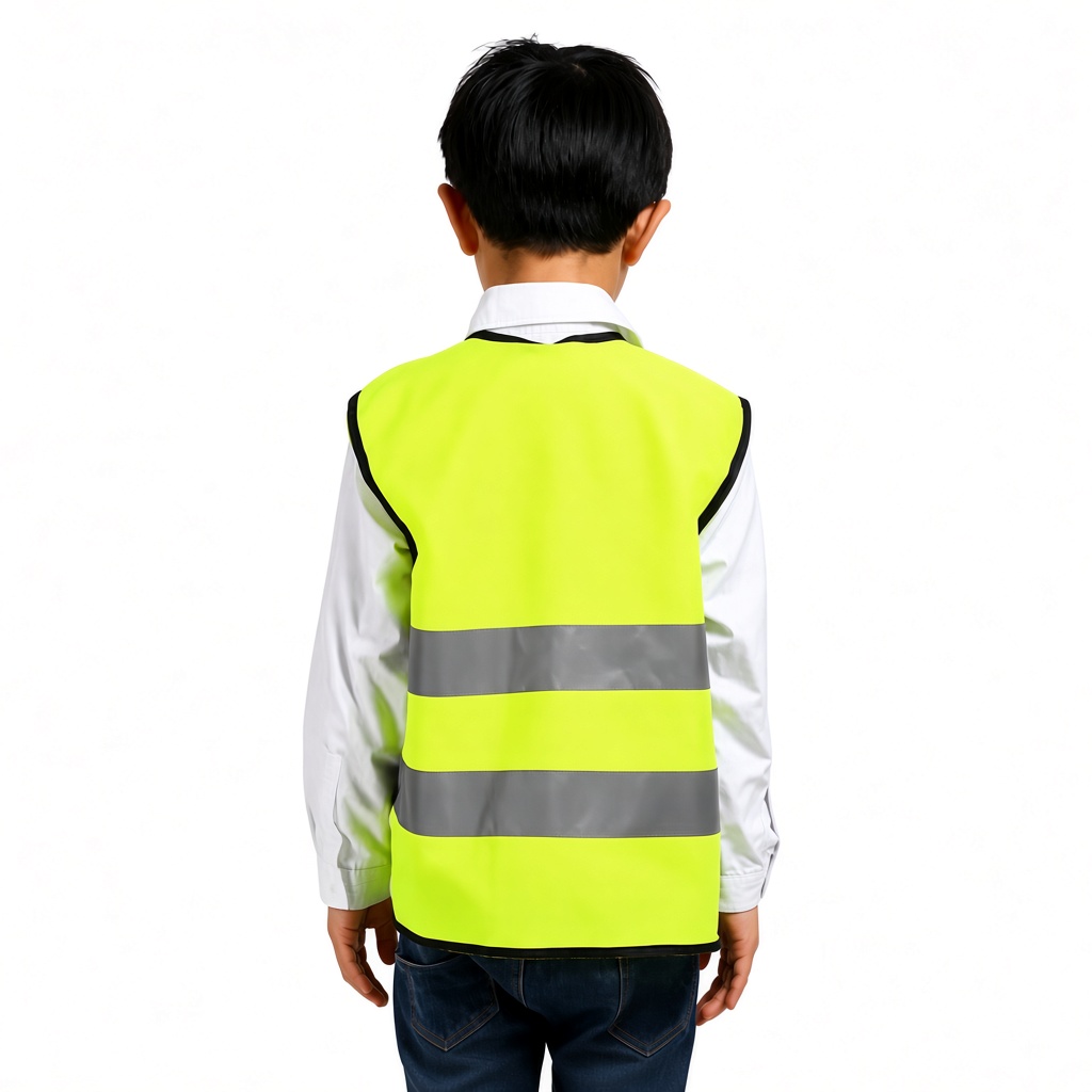 Colete Refletivo INFANTIL Amarelo Fluorescente - Imagem 2