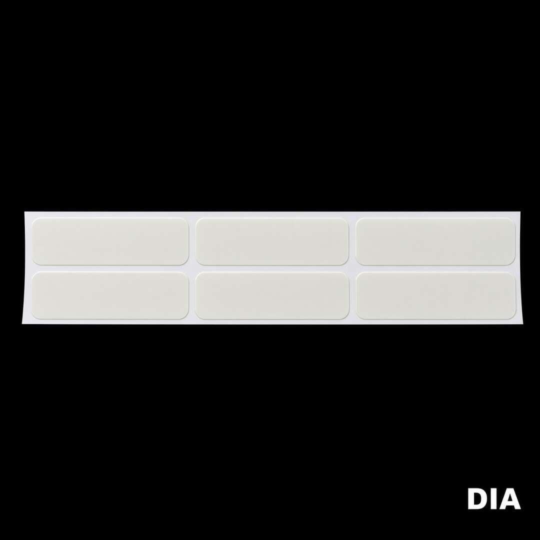 Kit Adesivo Refletivo p/ Capacete Moto - BRANCO