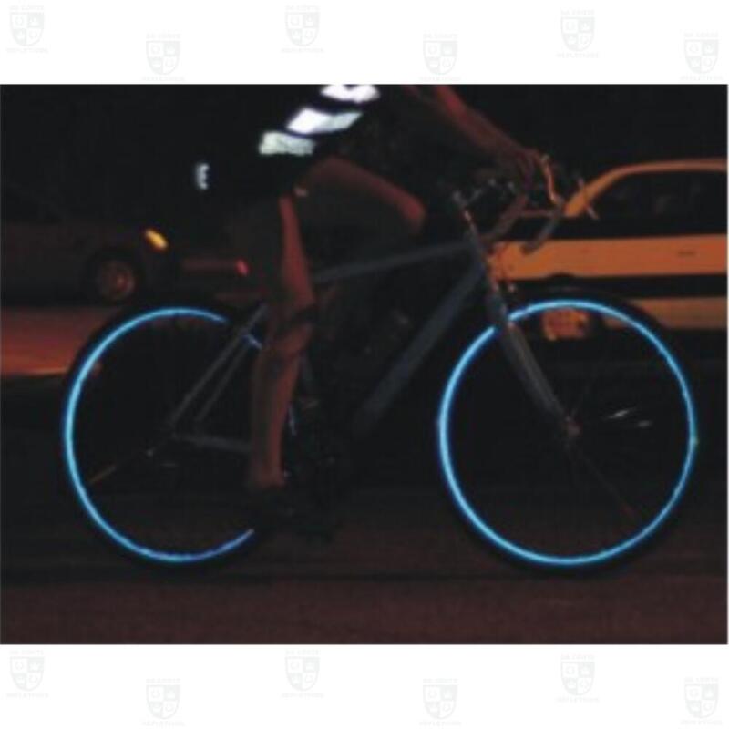 Kit Adesivo Refletivo para Roda e Capacete – AZUL - Imagem 2