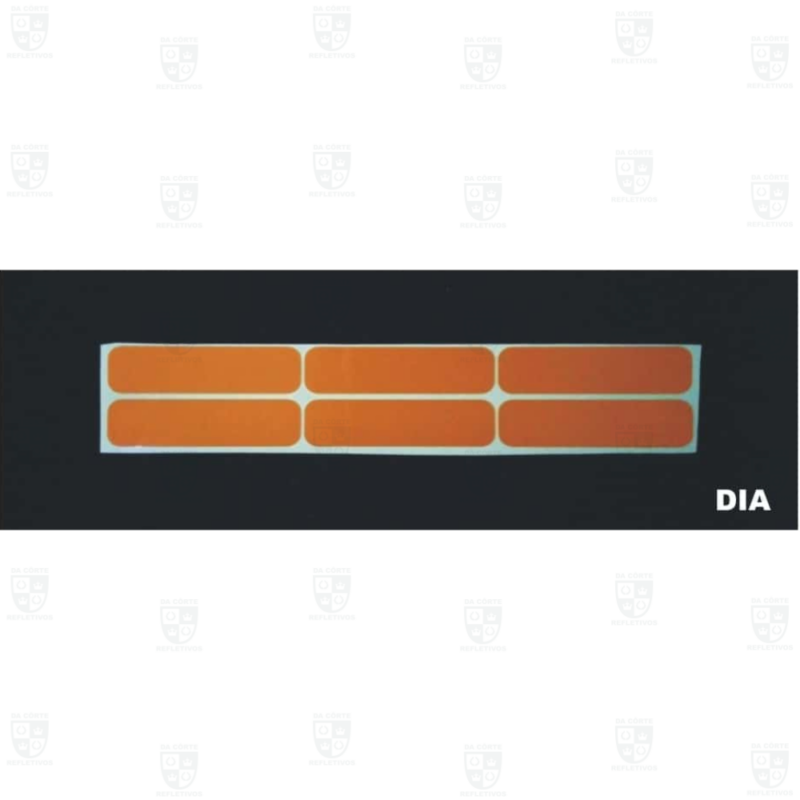 Kit Adesivo Refletivo - LARANJA