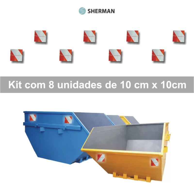 Kit Adesivo Refletivo para Caçambas