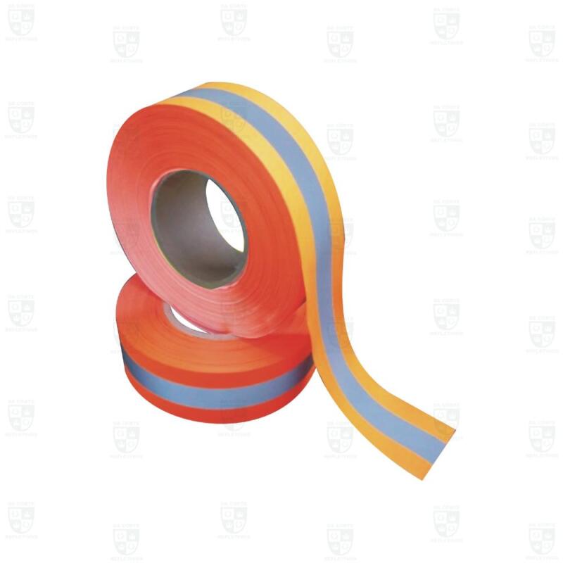 ROLO Fita Refletiva Desempenho Combinado Oxford Laranja - 5cmx50mts