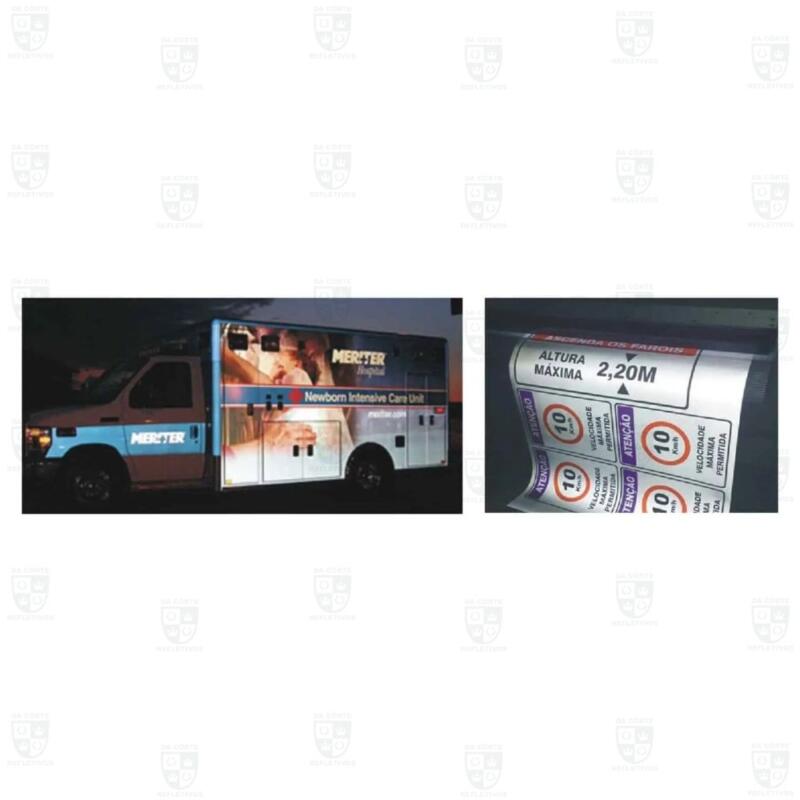 METRO Vinil Adesivo Refletivo Grau Comercial PVC - 62cm de largura - Image 2