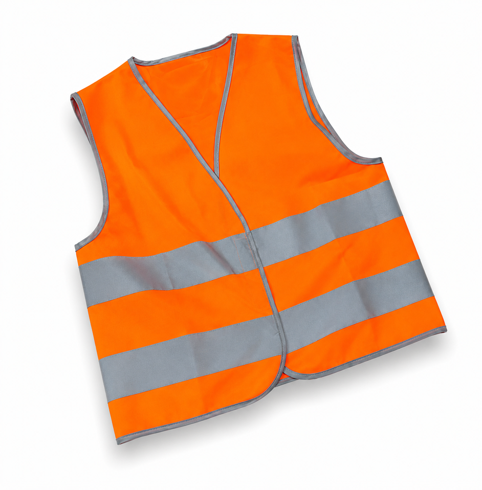 Colete Refletivo INFANTIL Laranja Fluorescente