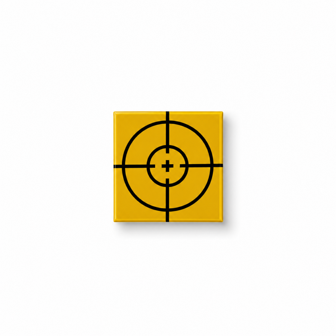 Alvo Refletivo Topografia Amarelo